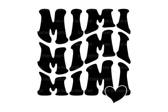 Download Mimi Wavy Stacked Svg Cut File - Wavy Collection