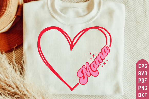 Download Mother's Day Heart SVG, Retro Mama SVG - Mama svg Collection