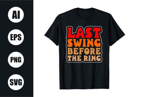 Download Bachelor Party Retro Wavy T Shirt Design - Wavy Collection