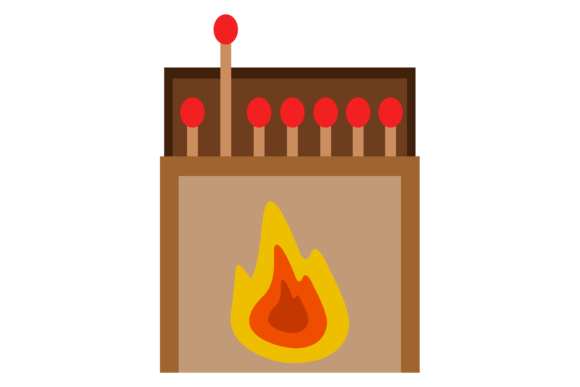 Download Open Matchbox with Wooden Sticks. Flamma - Matchbox Collection