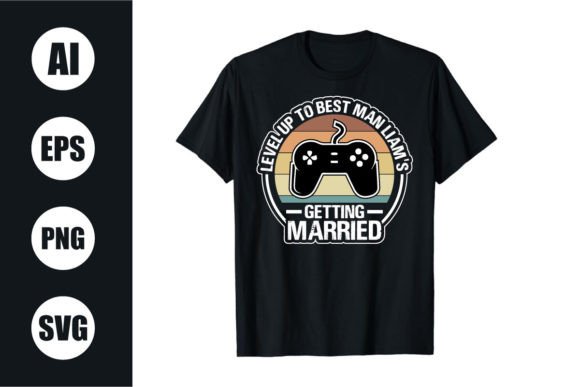 Download Bachelor Party Retro Wavy T Shirt Design - Wavy Collection