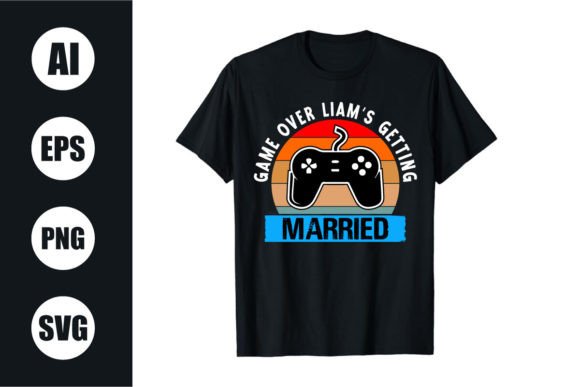 Download Bachelor Party Retro Wavy T Shirt Design - Wavy Collection