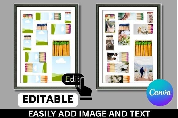 Download Digital Matchbox DIY Blank Canva Templet - Matchbox Collection