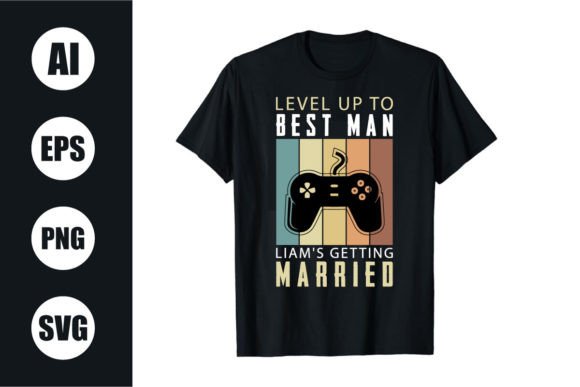 Download Bachelor Party Retro Wavy T Shirt Design - Wavy Collection