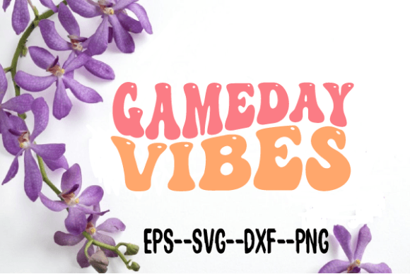 Download Gameday Vibes Football Retro Wavy Svg - Wavy Collection