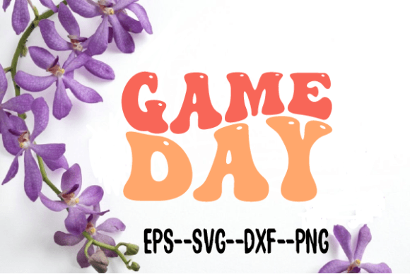 Download Game Day Football Retro Wavy Svg - Wavy Collection