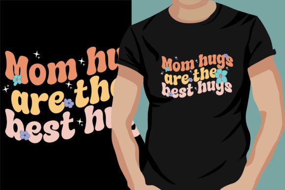 Download Mothers Day Retro Wavy T-Shirt Design - Wavy Collection