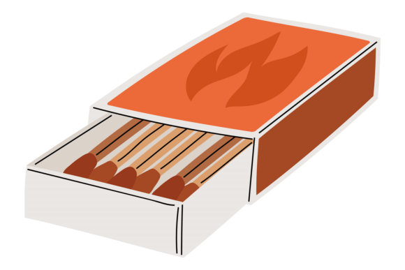 Download Cartoon Matchstick and Matchbox. Opened - Matchbox Collection